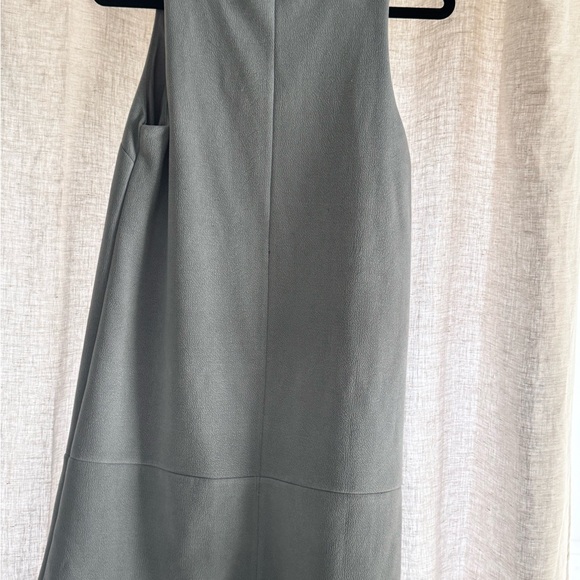 Elizabeth Crosby Blue Suede-Like Shift Dress, size S - Picture 2 of 4